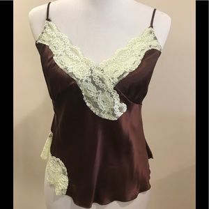 Sunny Leigh Brown 100% Silk Cami!